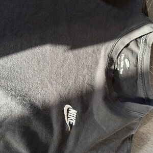 Nike Black Tee with White Logo